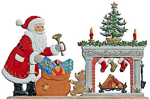 Wilhelm Schweizer Zinnfigur Nikolaus am Kamin