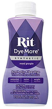 Craft County Synthétique Rit Teinture Teinture pour Tissu Plus Liquide « Large Sélection de Couleurs » 7 Onces - Violet Royal