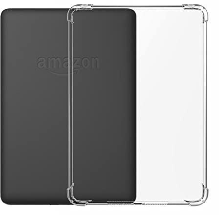 Diamantfodral för Clear Kindle, smal passform hårt Kindle-fodral med halkfri TPU-stötfångare för Kindle (6,8 tum Kindle Paperwhite 11:e generationen 2021)