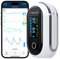 Pulsossimetro da dito Ricaricabile, Saturimetro da dito Bluetooth, Monitor della Saturazione di Ossigeno nel Sangue con Modalità di Registrazione Continua, Monitor della Frequenza Cardiaca con APP