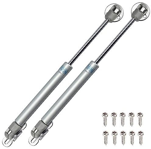 KBNIAN 2 Stück Hydraulic Gasdruckfeder Schranktür Gasdruckfeder Klappenbeschlag 100N/10 kg Gasdruckdämpfer Gas Strut Lift Dämpfer für Schrank, Kleiderschrank, Spielzeugkasten