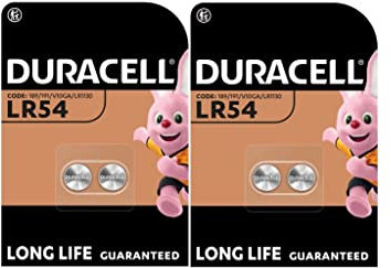 4 pilas Duracell LR54 LR1130 V10GA 189 191 (2 blísters de 2 baterías) 4 pilas
