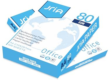 A4 Paper Office White Printer Copier Paper 2 Reams of 1000Sheets (80gsm) Multifunction Laser Inkjet Paper (2 Reams, 1000 Sheets)