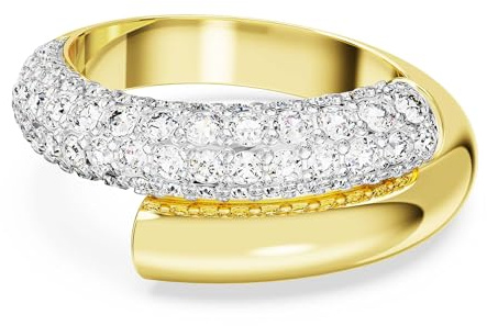 Swarovski Dextera Ring, Weiß, Goldlegierungsschicht