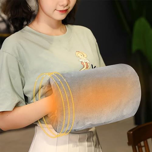 Chauffe-Mains USB Rechargeable Manchon Thermique Réutilisable Gants Chauffants Électriques pour Mains Chauffe Main Hiver pour Femme Homme Enfants Aînés Travailler Écrire Camper Cadeau de Noël