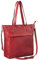 Benthill Shopper Damen Leder Groß - Ledertasche mit Reißverschluss - Umhängetasche aus Echtleder - Handtasche Vintage, Farbe:Rot