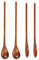 4 PCS Wooden Spoon 7.8 in Wooden Spoons for Cooking Mixing Stirring, Long Handle Wood Spoon Kitchen Table Wooden Honey Spoon with Nice Wood Texture Kitchen Cooking Utensils(2style)