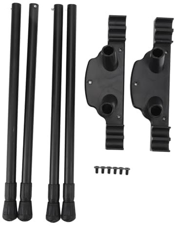 Alomejor Gambe per Tavolo da Campeggio - Gambe Pieghevoli in Lega di Alluminio, Altezza Regolabile, Adatte per Campeggio da Picnic e All'aperto