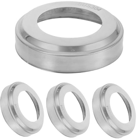 KITANDOVE 4pièces Couvercles Décoratifs Acier pour Échelles De Piscine Lot de Plaques Escutcheon pour Railing Et Échelles De Piscine Accessoires De Sécurité Acier Compatibles avec