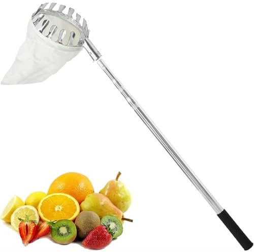 ERICAT Nut Fruit Collector, Nut Gatherer Roller with 6-section Set and Storage Bag, Ergonomic Telescoping Shaft, Adjustable Handle Length and Efficient Nut Gathering, for Picking Up Variety Of Nuts