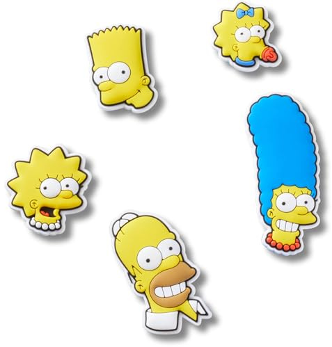 Crocs The Simpsons 5 Pack, Encantos para Zapatos Unisex Adulto, Multicolor, Talla única