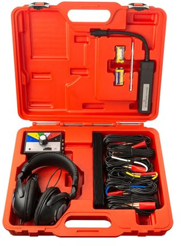 KLLJRFW Chassis Ears Automotive Stethoscop Kit med hörlurar, 6 Channelh Car Engine Buller Finder Mekaniker Stetoskop med headset 800mV/g