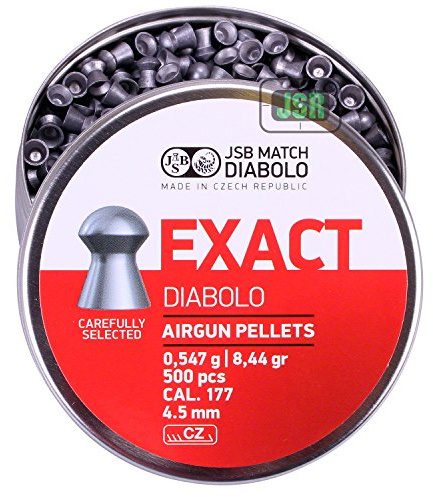 JSB EXACT Domed .177 4.52mm Air Rifle Airgun 177 Pellets 500 Pack Ammo Slugs