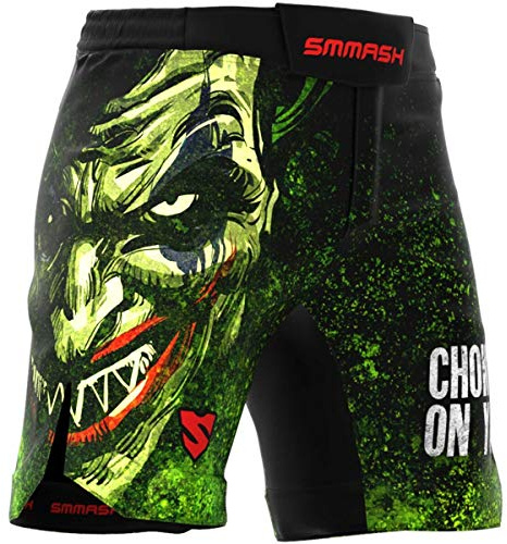 SMMASH Choker Ultralätt Shorts MMA Herr, Kampsport Byxor, Brottning UFC, Exceptionell Rörelsefrihet, BJJ, Krav Maga, Andas och Lätt, Antibakteriellt Material, Tillverkad i EU (XL)