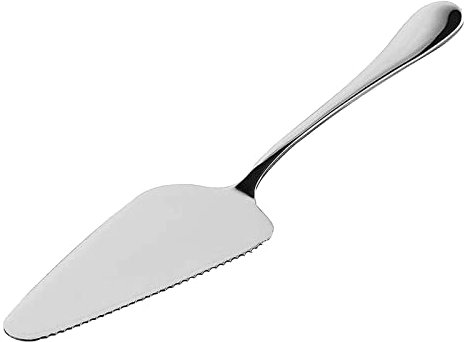 Pelle à tarte en acier inoxydable argenté 23 cm de long avec couteau sur un côté, Cuisine Accessoires