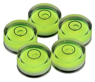 Pack of 5 Mini Round Bullseye Spirit Level Bubbles 12mm Great for DIY Projects