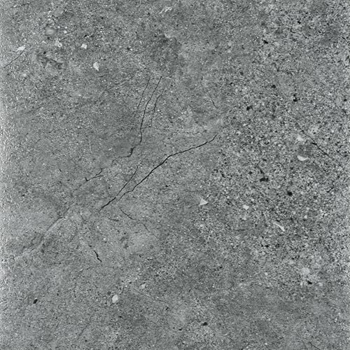 FunStick 15 Pcs 12x12 Grey Peel and Stick Floor Tile Granite Vinyl Flooring for Bathroom Self Adhesive Floor Tile Stickers Peel and Stick Flooring Waterproof for Kitchen Bedroom RV Linoleum Sheets