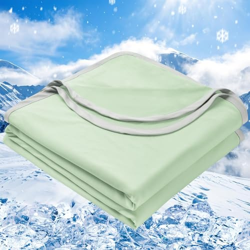 PHF Manta de enfriamiento doble de tamaño doble para personas que duermen con calor, doble cara Arc-Chill Q-Max > 0.5, manta refrescante para sudores nocturnos, te mantiene fresco toda la noche, 150 x