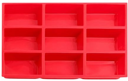 Teglie piccole in silicone, Stampo per pagnotta di pane a 9 cavità, Pentole per pane antiaderenti, Piccola teglia rettangolare per pagnotta, Stampo da forno in silicone, Stampo per pagnotta piccola