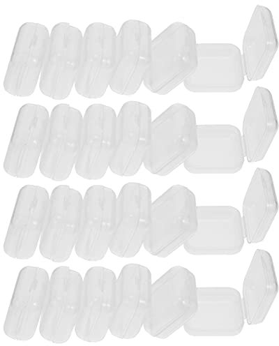 SHINEOFI 100pcs Stackable Plastic Storage Boxes Jewelry Organizer Fish Hook Boxes Portable Earring Multi-Functional Easy Open Lids