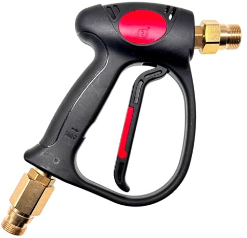 M&M Smartek Pistola de alta presión de repuesto con rosca externa TR22 para limpiadora de alta presión Karcher – Máx. 31 MPa (4500 PSI), caudal de 30 l/min, temperatura de 160 °C, rosca de latón,