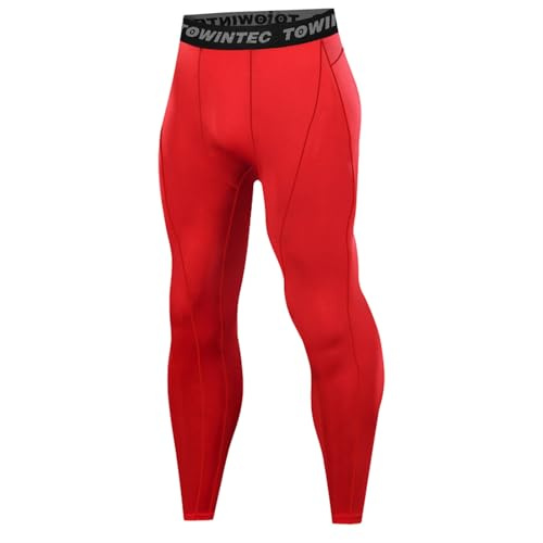 Towintec Pantalones de Compresión para Hombre Entrenamiento Secado Rápido