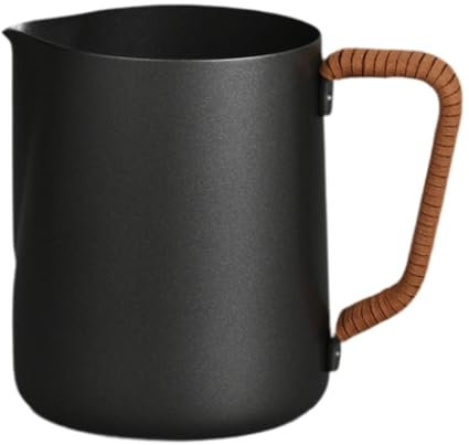 F Fityle Coppa d'arte per espresso latte, brocca brocca schiuma di latte, accessori per macchine per caffè espresso, strumento di arte latte della caffettiera, 350 Ml
