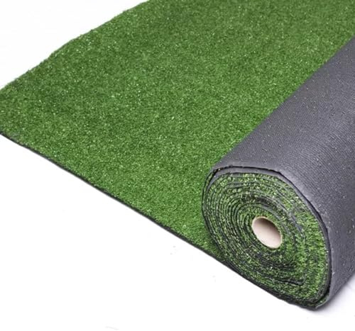 LoviStore Erba Sintetica Prato Erbetta Artificiale Spessore 8mm Rotolo h1Mt Vari Formati Drenante Tappeto Manto Verde Sintetico Tagliabile Resistente per Esterno Balconi Giardino (1x25 mt)