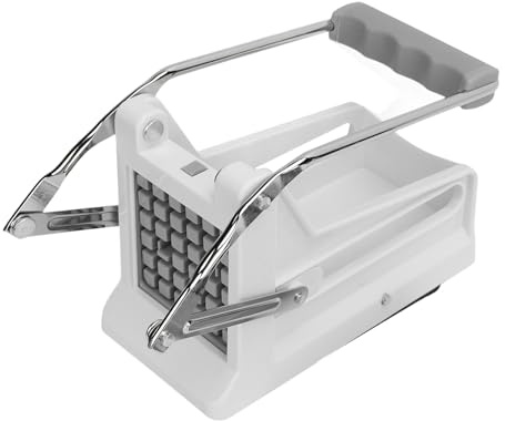 Nikou Cortador manual de patatas fritas, cortador de patatas de acero inoxidable Profional para patatas, zanahorias, pepinos, cortador de verduras, fácil de usar, ideal para el hogar y el jardín