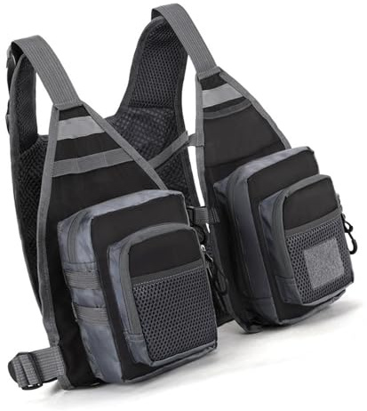 Attrezzi da pesca alla trota Multi Pokcet gilet Fly Vest per gli uomini adulti all'aperto Stream accessori gilet regolabile