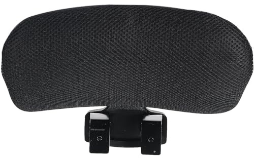 Yardwe Poggiatesta regolabile e staccabile per sedia da ufficio, con clip a U e cuscino ergonomico in tessuto, adatto per computer