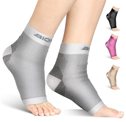 Bionix - Calze di compressione a guaina per fascite plantare, esclusiva tecnologia di compressione a 6 zone