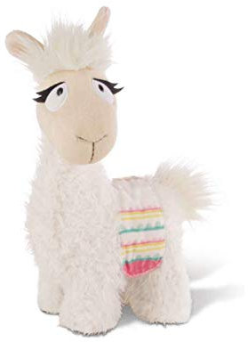 NICI 42248 La Lounge Kuscheltier Lama Dalia mit Satteldecke, 32 cm, bunt, Größe: ca, Größe: ca. 32 cm