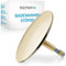Bächlein Universal Badewannenstöpsel - ⌀ 7,2 cm Stöpsel für Badewanne [Gold] - Abfluss-Stopfen aus Messing inkl. Ersatzdichtung - Für Fast Jede handelsübliche Badewanne