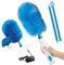 Spolverino Elettrico Spin Dust 360 ° Hurricane Spin Spazzola per Pulizia Elettrico per La Pulizia dello Spolverino Cargable Collettore di Polveri Polvere,Blue-Rechargeable