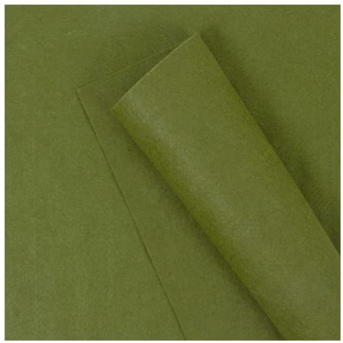 Craftelier - Set di 2 feltri per artigianato e altre composizioni con tessuti e accessori | 100% poliestere | Dimensioni 30,48 x 30,48 cm (12 x 12) - Spessore circa 2 mm - Colore verde oliva