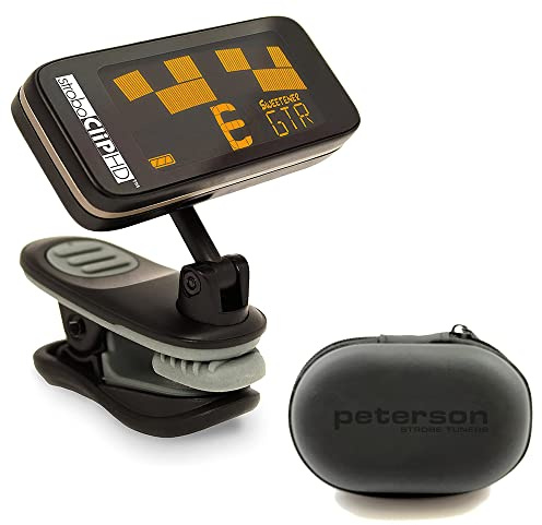 Peterson StroboClip HD Clip-On Tuner Bundle with Peterson 171527 Protective CaseQ