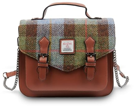 Islander The Calton Satchel - Ladies Satchel With HARRIS TWEED