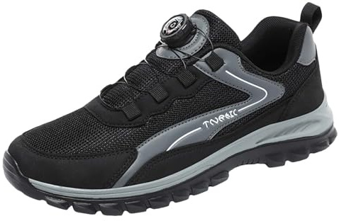 Générique 2024 Homme sans Lacets Baskets de Randonnée en Plein Air,Chaussures Orthopédiques Chaussures Marche Légères pour Le Travail,Antidérapant Baskets De Trekking