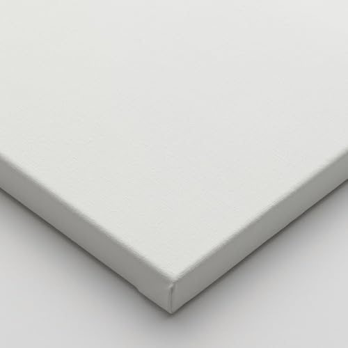 Jackson's : Single : Premium Stretched Linen Canvas : 13oz 19mm Profile 30x30cm (APX.12x12in), Universal Primed, Medium Texture Weave for Oil & Acrylic Painting