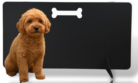 Wooden Black Stopper Barrier – Freestanding Dog Stopper for Stairs | Dog Barrier Gate | Portable Wooden Pet Stopper | Puppy Gate for Stairs Indoor | No Drilling Required (60cm (H) x 60cm (W))