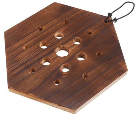 Milisten Tablero de Montaje para Helecho de Madera Hexagonal Soporte Vertical para Plantas Decoración de Pared para Salón y Dormitorio Kit Práctico para Cuidado y Ahorro de