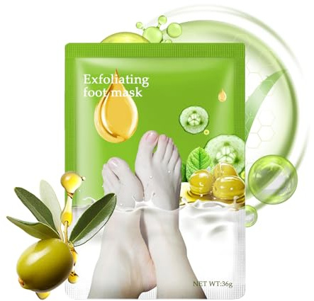 Masque De Pour Les Pieds Secs, Produits Hydratants Pour Pédicure, Éliminateur de Cors à Pieds Peau Douce, pour Soins Beauté Hydratation Réparation Femmes Hommes Salon Quotidien Voyage Spa à la Maison