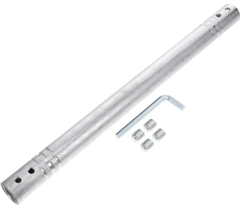HANABASS Biella di Collegamento per Manubri in Acciaio, Barra di Collegamento 40 CM Antiscivolo, Accessorio per Attrezzatura Sollevamento Pesi da Casa per Uomini