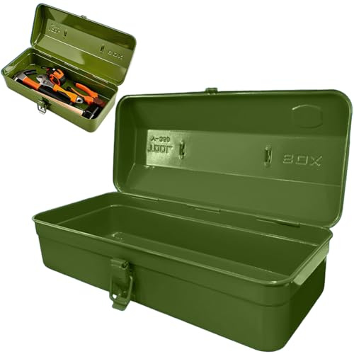 FARYODI Boîte à Outils Multifonctions avec Boucle de Verrouillage, Vide, Grande, 37 × 16 × 12 cm, Résistante et Durable, avec Poignée, Fermeture pour Stockage et Transport