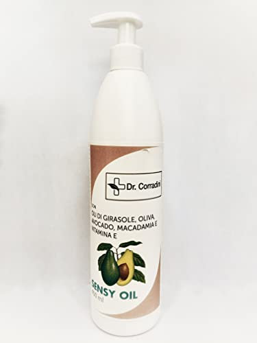 Dr. Corradini - Sensy Oil - olio doccia con oli di girasole, oliva, avocado, macadamia e vitamina E - 400 ml