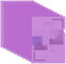 30 Pièces Chemise Plastique A4, Transparente Pochettes Chemise Coin A4, Pochette Porte Document A4 Dossier Pochette pour Bureau École Documents Classification(Violet)