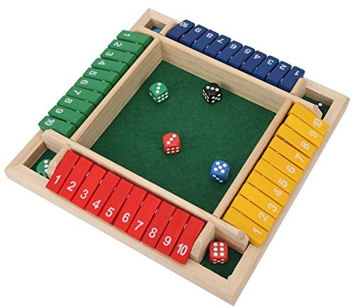 Boxwizard Deluxe Chiudi la Scatola Il Popolare Gioco di Dadi in Legno Gioco di Dadi Gioco di Matematica Tavola di Legno Pub Bar Festa Famiglia Genitore Figlio Gioco Interattivo