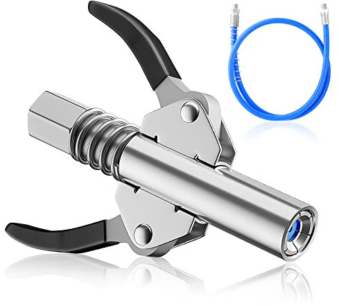 GZLCEU 1 boccaglio pressa per grasso a doppia maniglia, con 1 pressa per grasso da 100 cm, per pneumatico, manuale, elettrico