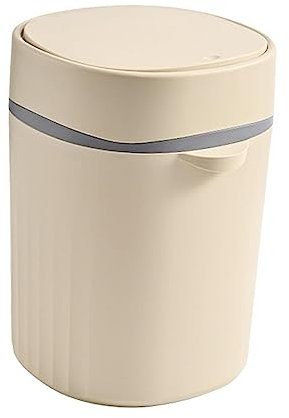 Baoblaze Toiletten-Mülleimer, 12 l, freistehend, großes Fassungsvermögen, Lebensmittelabfallbehälter, luxuriöser Mülleimer für Eckschrank, Outdoor, Camping, RUNDEN
